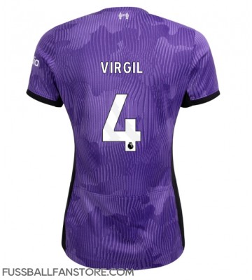 Liverpool Virgil van Dijk #4 Replik 3rd trikot Damen 2023-24 Kurzarm
